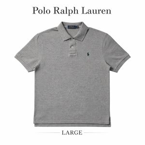 Polo Ralph Lauren Gray Polo Shirt Large Hunter Green Pony Logo